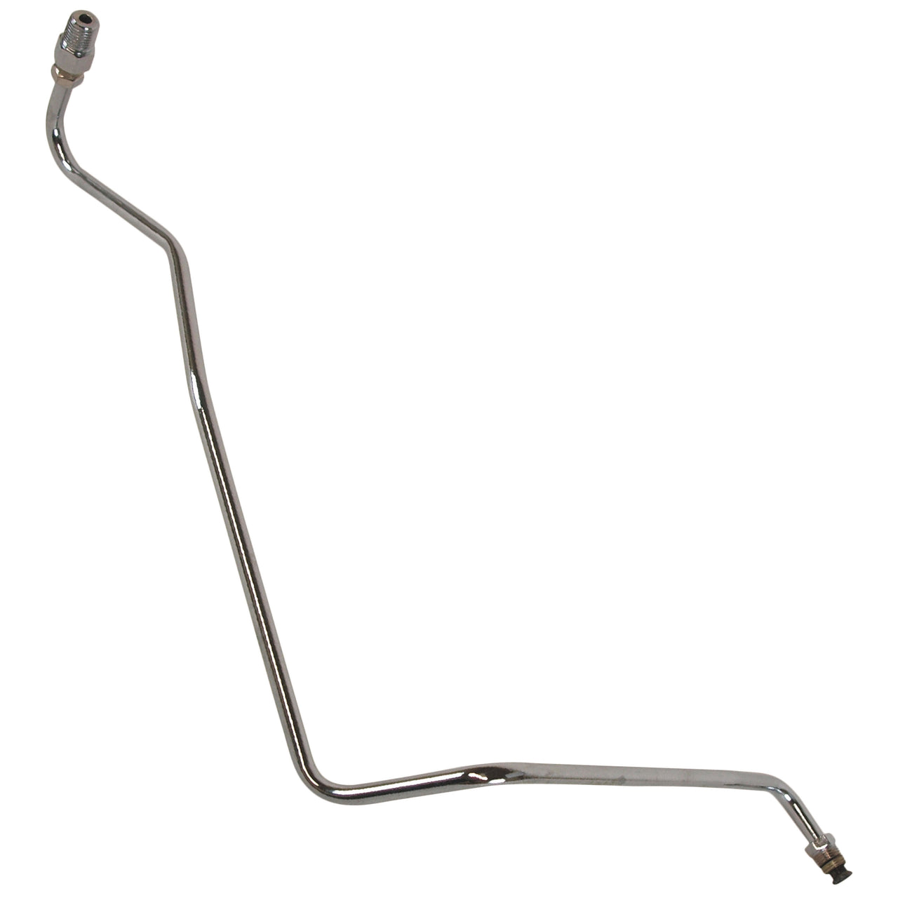 1966-1966 Corvette Gas Line Pump To Carburetor 300HP TBW Chrome - CA-8144-Corvette-Store-Online