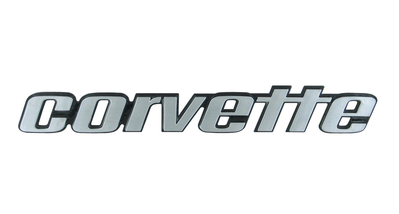 C3 Corvette Back Bumper Script Emblem Steel Sign