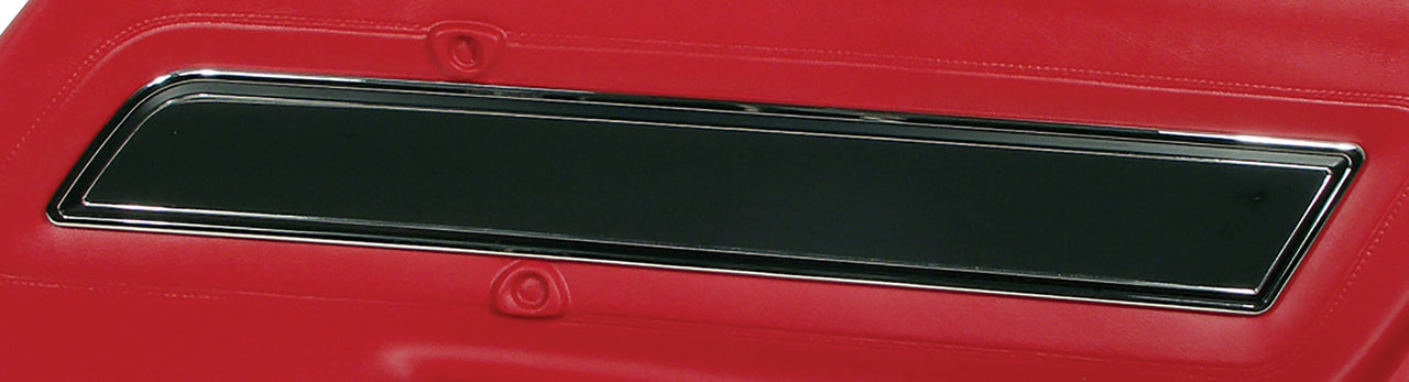 1977-1977 Corvette Door Panel Insert Plate W/Black Insert RH - CA-8993-Corvette-Store-Online