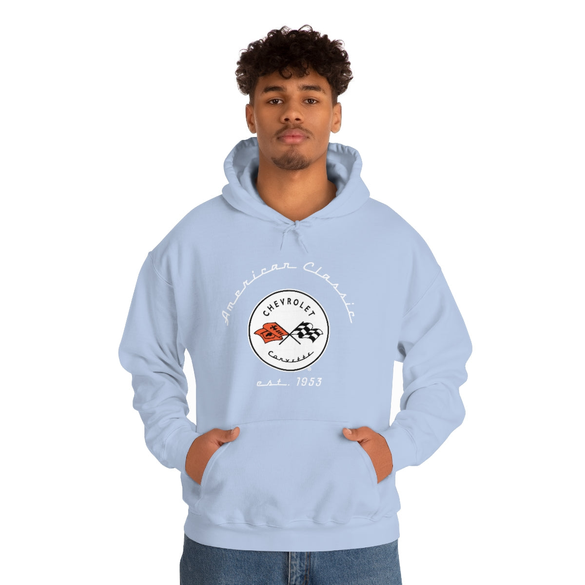 C1 Corvette Heavy Blend Hooded Sweatshirt