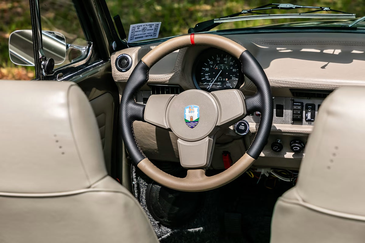 1976-88 Porsche 924 steering wheel cover - 3-spoke