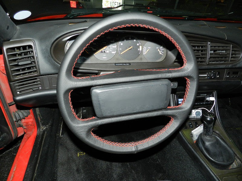 1978-95 Porsche 928 steering wheel cover - 4-spoke non-airbag