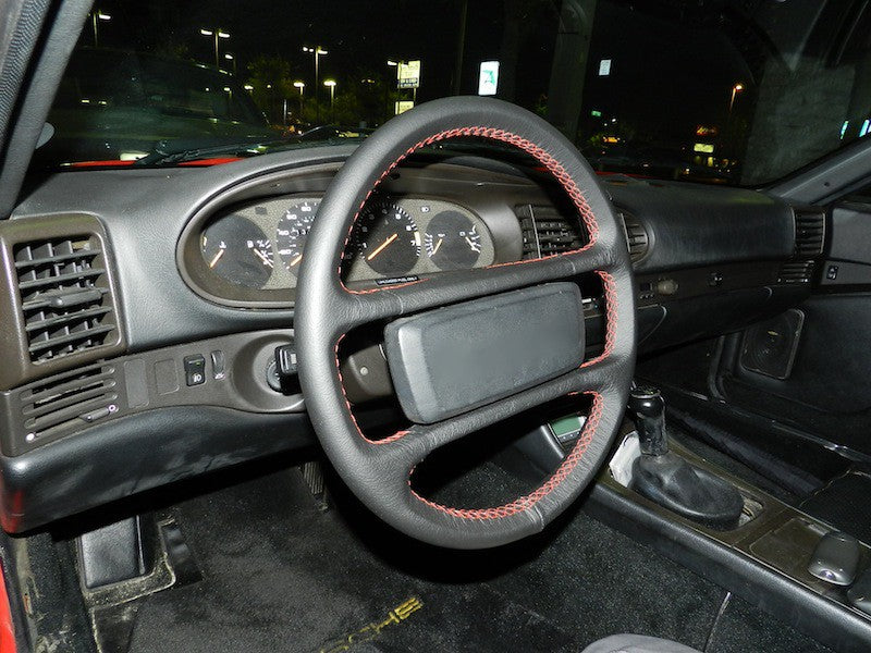 1978-95 Porsche 928 steering wheel cover - 4-spoke non-airbag