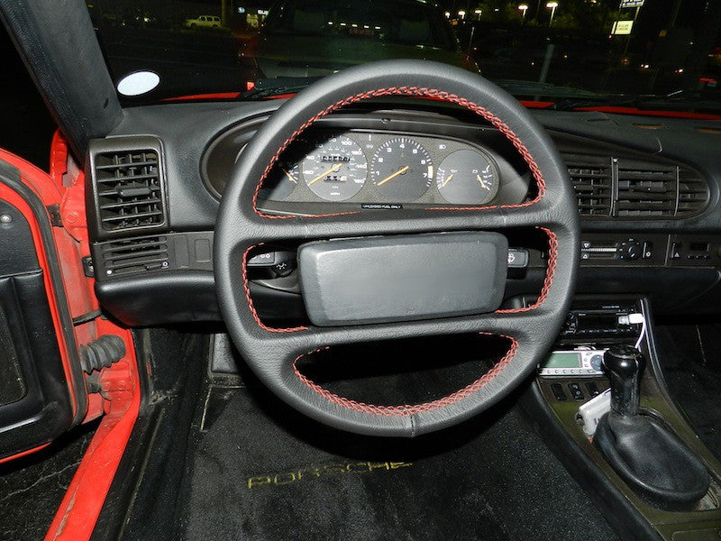 1976-88 Porsche 924 steering wheel cover - 4-spoke