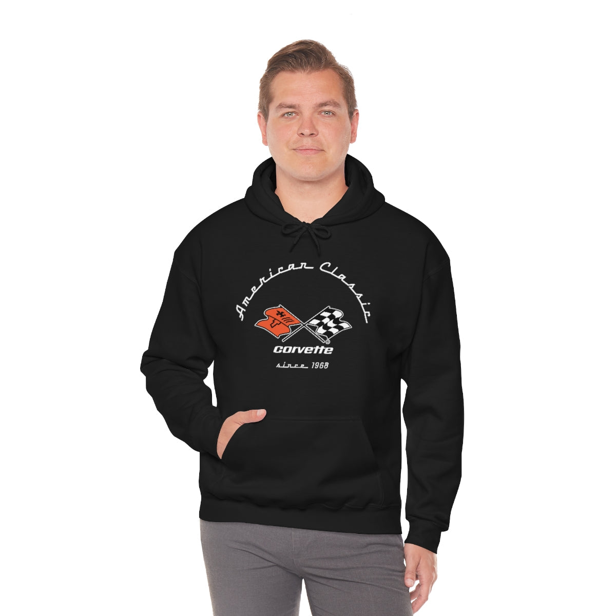 C3 Corvette Heavy Blend Hooded Sweatshirt