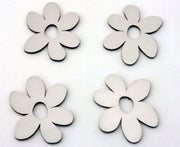 Daisy Flower Emblems 4Pc | Stainless Steel, Choose Finish-ACC-172017-corvette-store-online