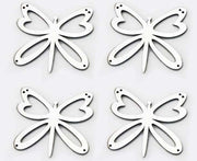 Butterfly Emblems 4Pc | Stainless Steel, Choose Finish-ACC-172019-corvette-store-online