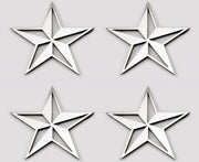 Nautical Star Emblems 4Pc | Stainless Steel, Choose Finish-ACC-172027-corvette-store-online