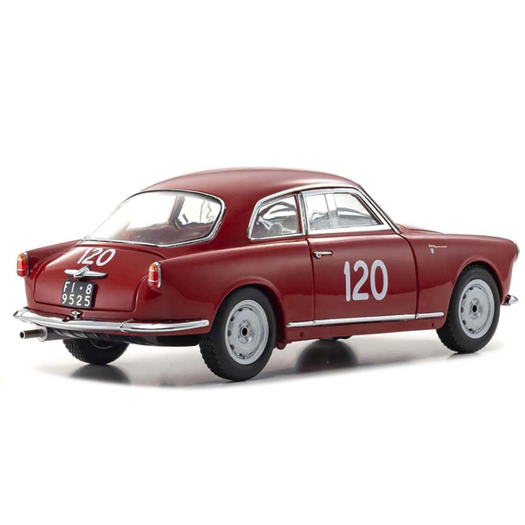 Alfa Romeo Giulietta SV #120 "Mille Miglia" (1956) 1/18 Diecast Model Car by Kyosho