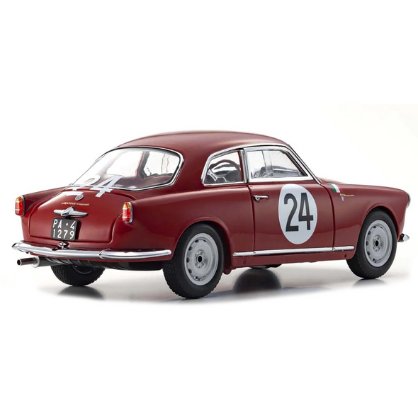 Alfa Romeo Giulietta SV #24 GT1.3 Class Winner "Targa Florio" (1958) 1/18 Diecast Model Car by Kyosho