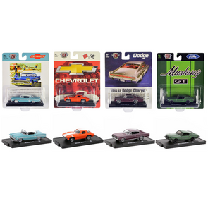 "Auto-Drivers" Set of 4 Limited Edition Release 98 Diecast Model Car by M2 Machines