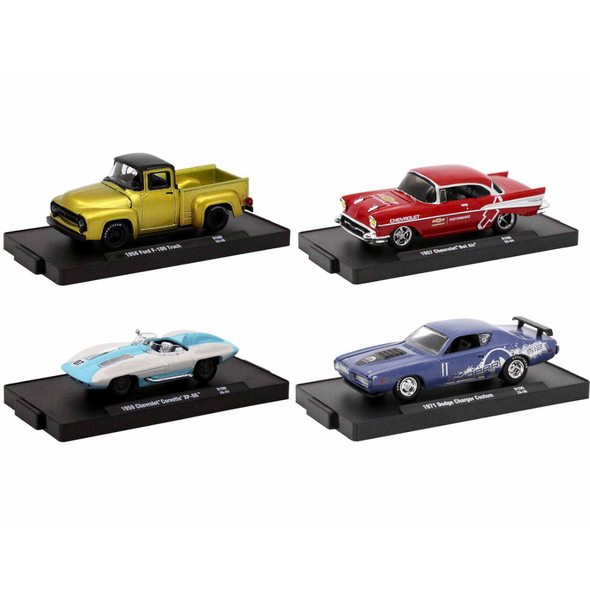 "Auto-Drivers" Set of 4 pieces in Blister Packs Limited Edition 1/64 Diecast Model Cars