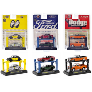 "Auto Lifts" Set of 6 pieces Series 26 Limited Edition 1/64 Diecast Model Cars