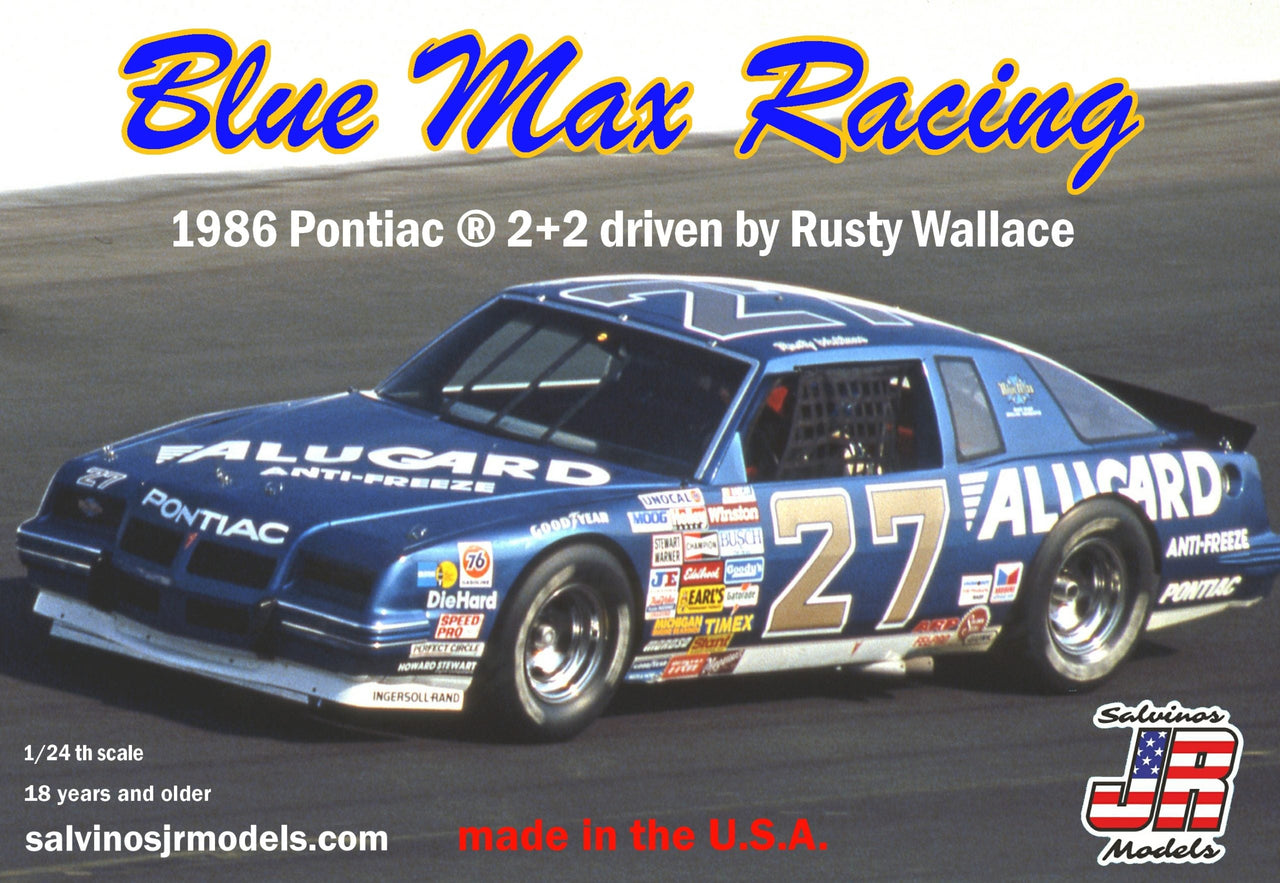 Blue Max Racing 1986 Pontiac 2+2 driven by Rusty Wallace Model Car