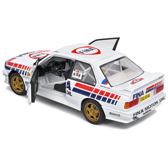 BMW E30 M3 Gr.A #18 Marc Duez - Alain Lopes "Rally Monte-Carlo" (1989) "Competition" Series 1/18 Diecast Model Car by Solido