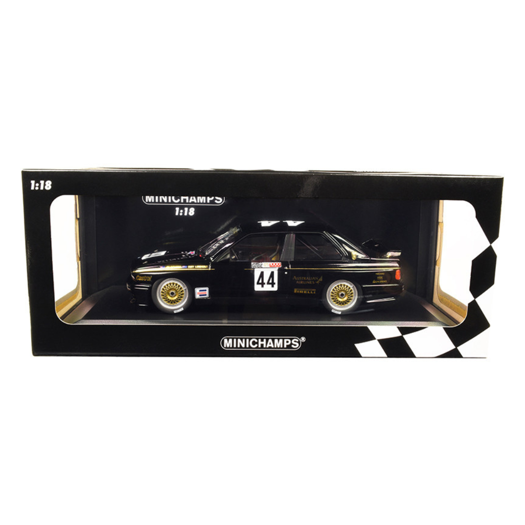 bmw-m3-44-jim-richards-tony-longhurst-jps-team-bmw-class-winners-bathurst-1000-km-1987-limited-edition-to-1002-pieces-worldwide-1-18-diecast-model-car-by-minichamps