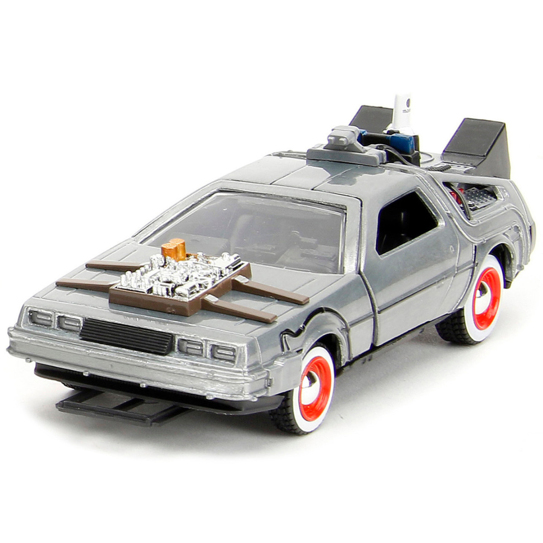 back-to-the-future-delorean-set-of-3-pieces-1-32-diecast-model-cars-by-jada