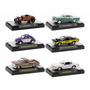 "Auto-Thentics" 6 piece Set Release 88 IN DISPLAY CASES Limited Edition 1/64 Diecast Model Cars