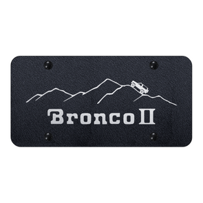 bronco-ii-mountain-license-plate-laser-etched-rugged-black