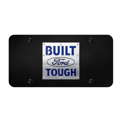 built-ford-tough-license-plate-brushed-on-black