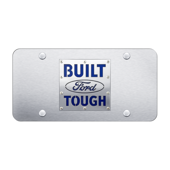 built-ford-tough-license-plate-brushed-on-brushed