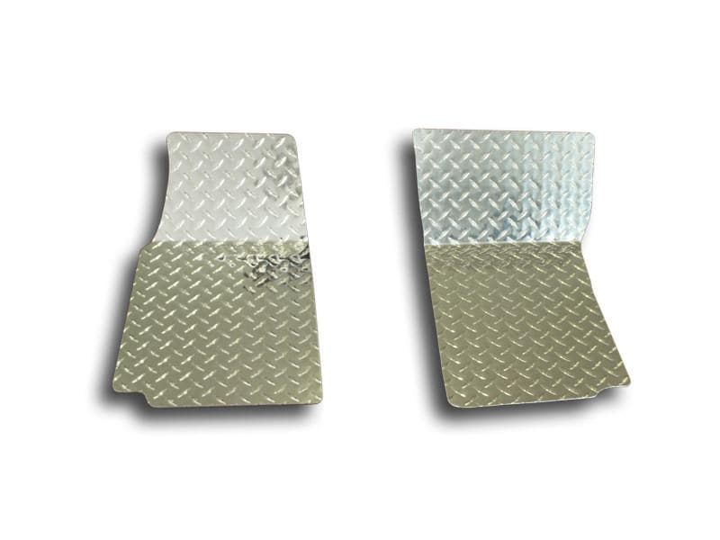 C3 Corvette Diamond Plate Floor Mats Polished Aluminum