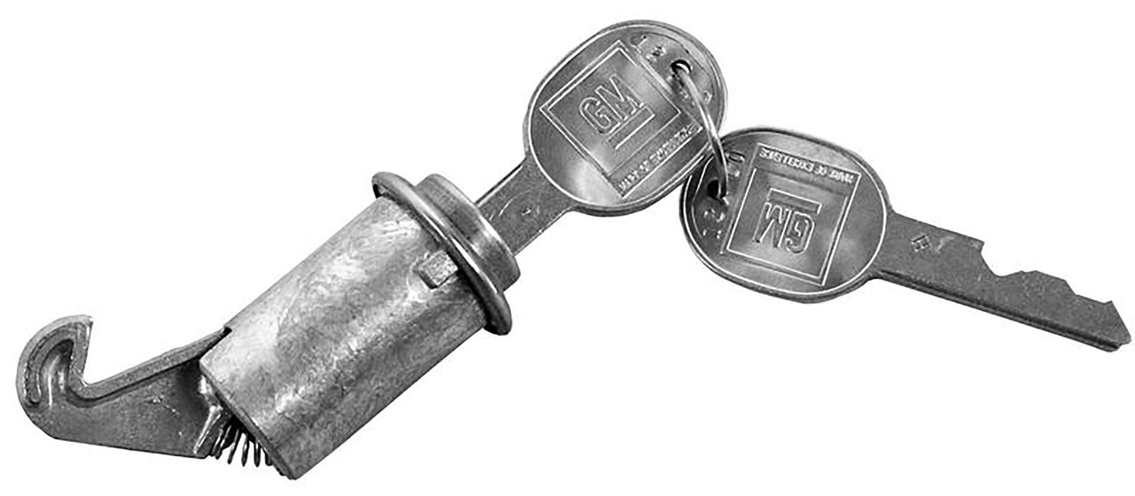 1964 1965 Chevrolet Chevelle Glovebox Lock, Oval Head Keys  - CA