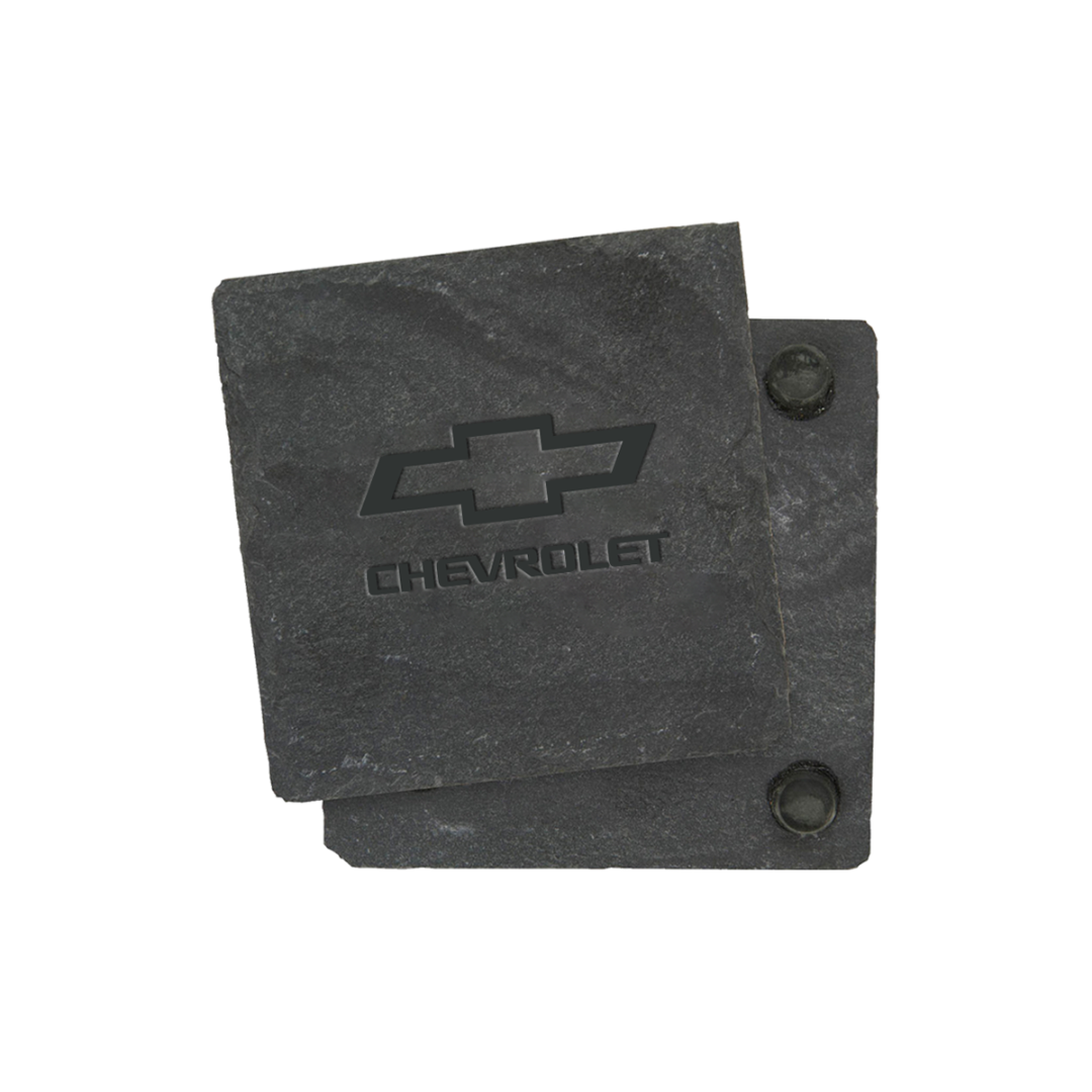 chevy-bowtie-slate-coaster