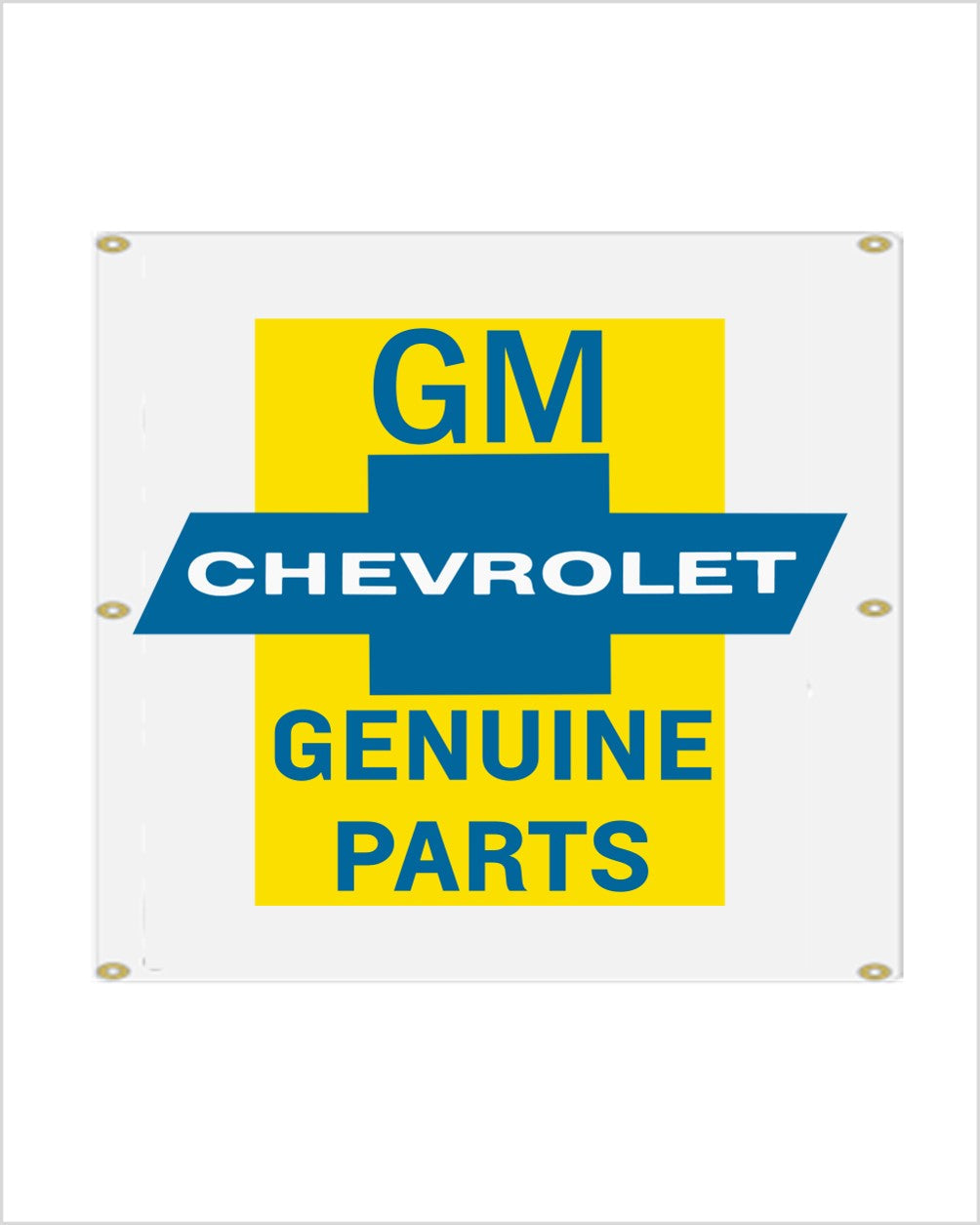 CHEVROLET 1960's GENUINE PARTS  GARAGE BANNER