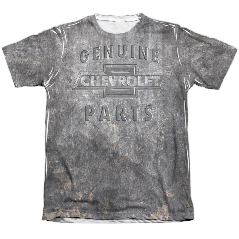 Chevrolet Metal Bowtie-Adult Regular Fit Short Sleeve 100% Poly-White