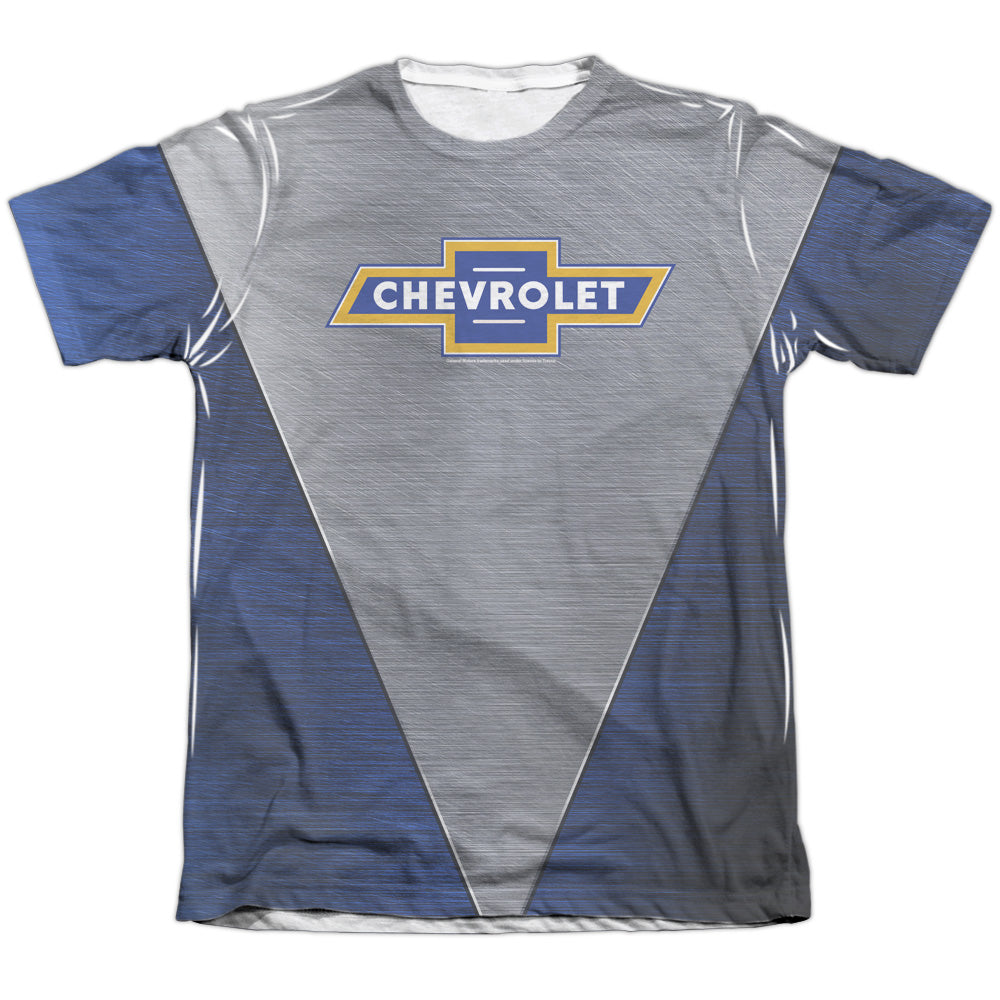 Chevrolet Shiny Logo - Adult Regular Fit Short Sleeve - White