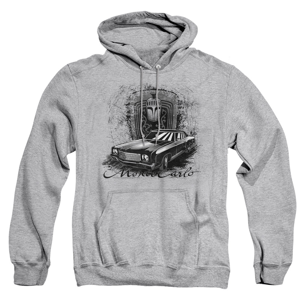 Chevrolet Monte Carlo Drawing-Adult Pullover Hoodie-Athletic Heather