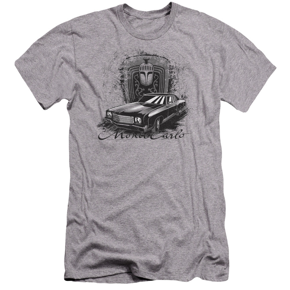 Chevrolet Monte Carlo Drawing-Premium Canvas Adult Slim Fit 30/1-Athletic Heather