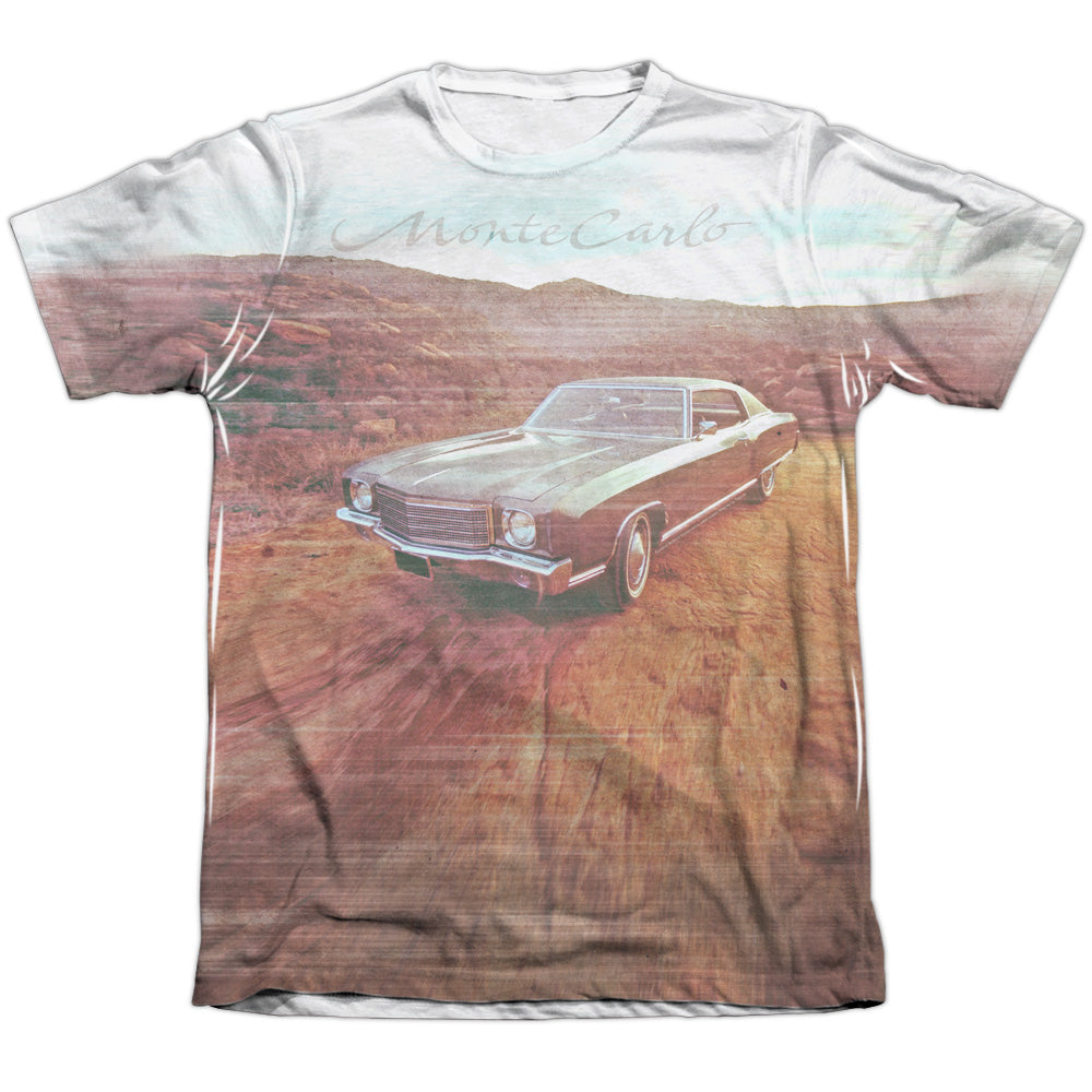 Chevrolet Monte Carlo Old Photo-Adult Regular Fit Short Sleeve-White