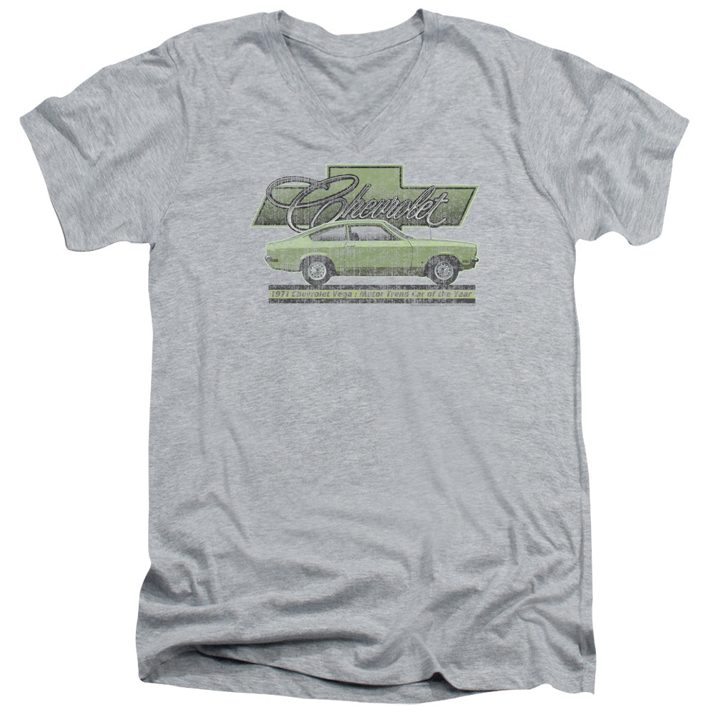 Chevrolet Vega Car of the Year 71-Adult Short Sleeve-Athletic Heather