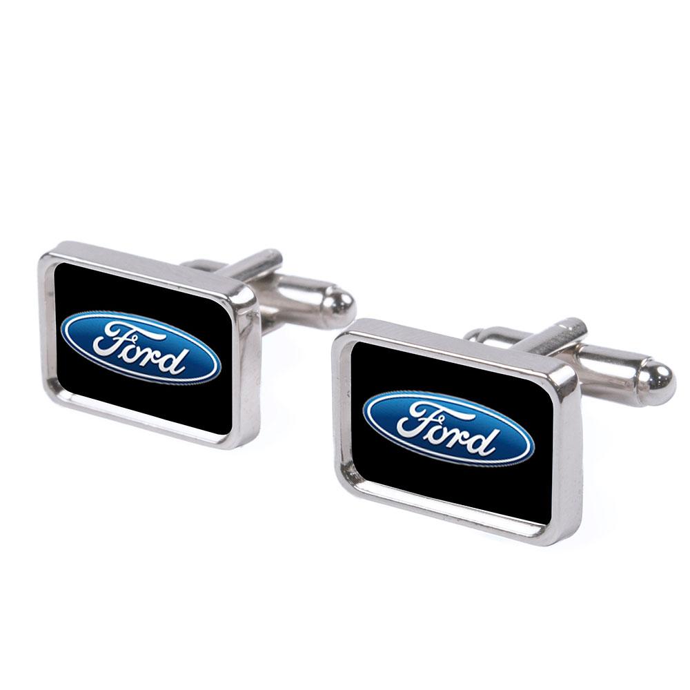 Ford Oval Logo Black & Blue Cufflink Set