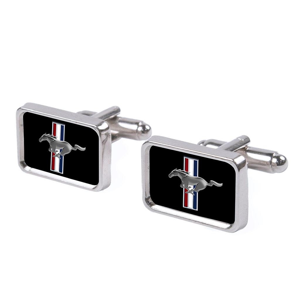 Ford Mustang Tri-Bar Cufflink Set