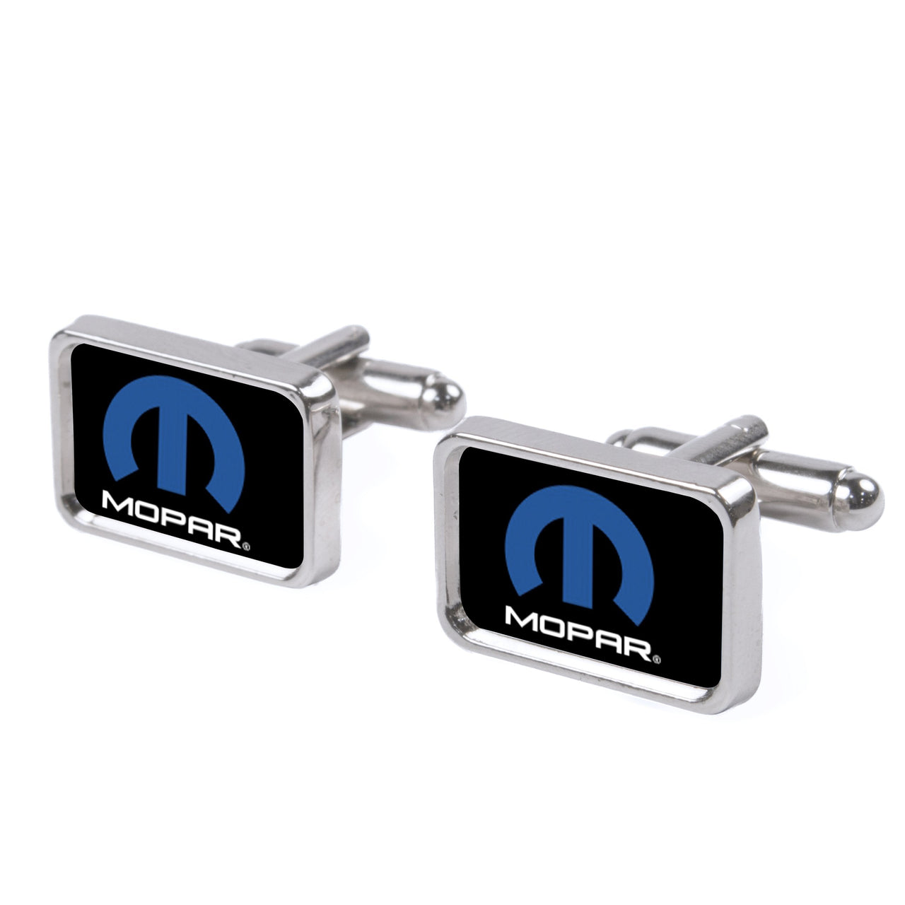 Mopar Logo Black & Blue Cufflink Set