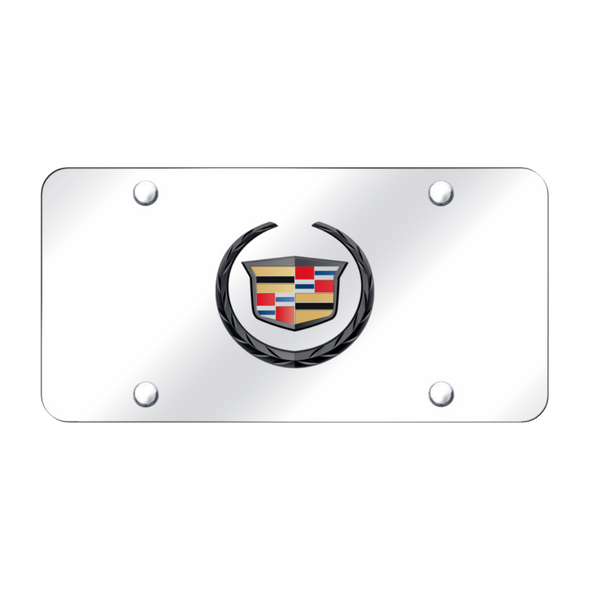 cadillac-logo-license-plate-black-pearl-on-mirrored-1