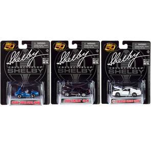 "Carroll Shelby 50th Anniversary" 3 piece Set 2022 1/64 Diecast Model Cars