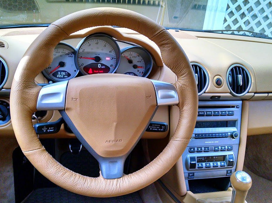 2005-12 Porsche 911 (997) steering wheel cover - type 1