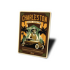 Charleston South Carolina Classic Car Aluminum Sign