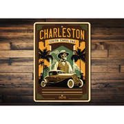 charleston-south-carolina-classic-car-aluminum-sign