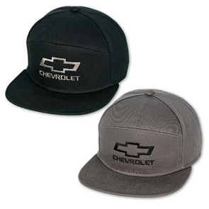 chevrolet-bowtie-7-panel-flatbill-hat-cap