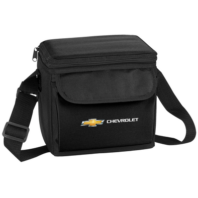 Chevrolet Gold Bowtie 6 Can Lunch Cooler - Black