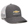 Chevrolet Gold Bowtie Black Heather Chambray Mesh Hat / Cap