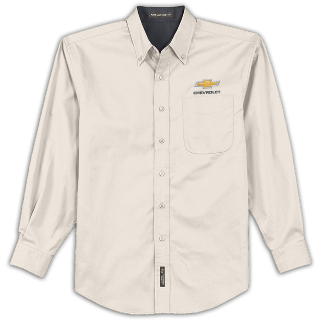 chevrolet-gold-bowtie-long-sleeve-easy-care-shirt