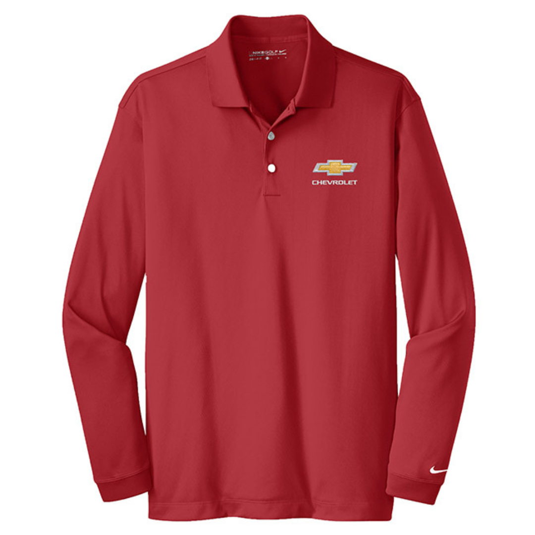 chevrolet-gold-bowtie-nike-dri-fit-long-sleeve-polo