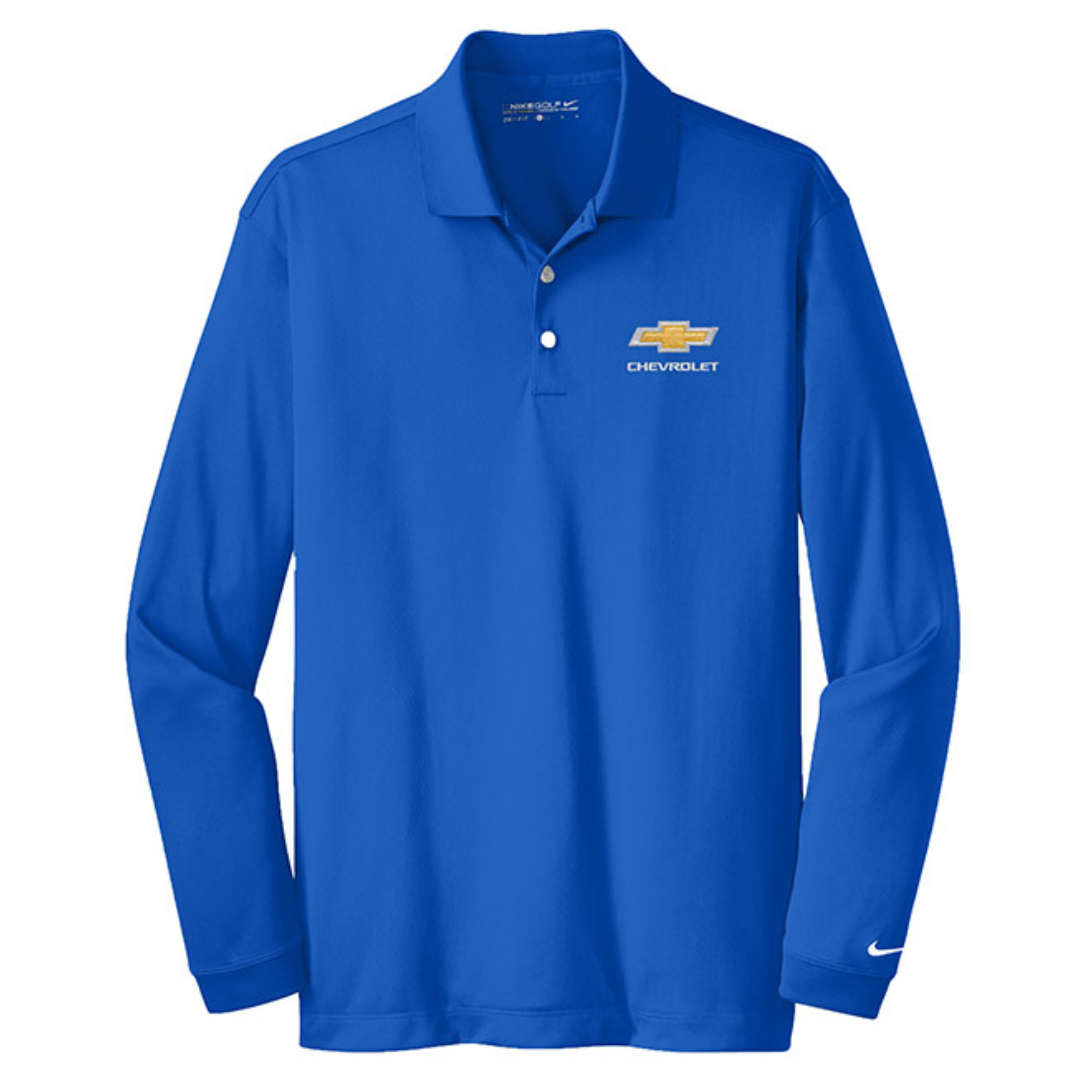 chevrolet-gold-bowtie-nike-dri-fit-long-sleeve-polo