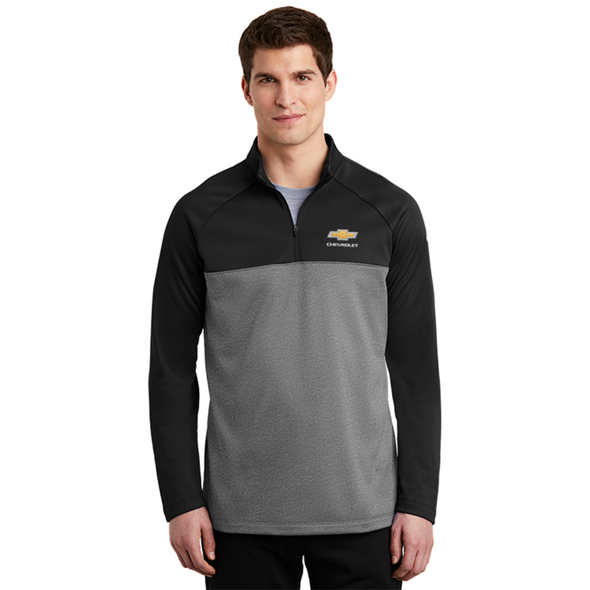 chevrolet-gold-bowtie-anthracite-nike-therma-fit-1-2-zip-pullover